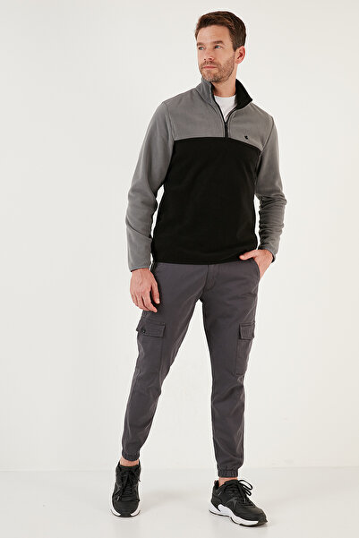 Buratti Regular Fit Anti-Pilling Non-Pilling Stand Collar Ribbed 2-Pack Fleece Men's Polar 59