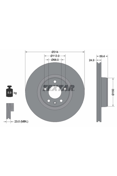 Krieger Disc Frana Audi A6 C6 Audi (Faw) A6L C6