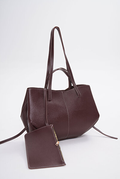 Çantacımstore Kadın Cyme Big Pinterest Çanta Kahve (BÜYÜK BOY)