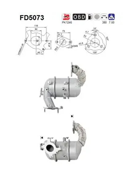 As Filtru Funingine/Particule Sist.De Esapament Nissan 10-Trail 3/10-Trail Va...