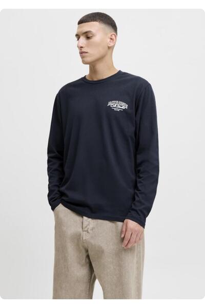 Jack & Jones 12278510 JJMAKOTA TEE INE UZUN KOL TSHIRT