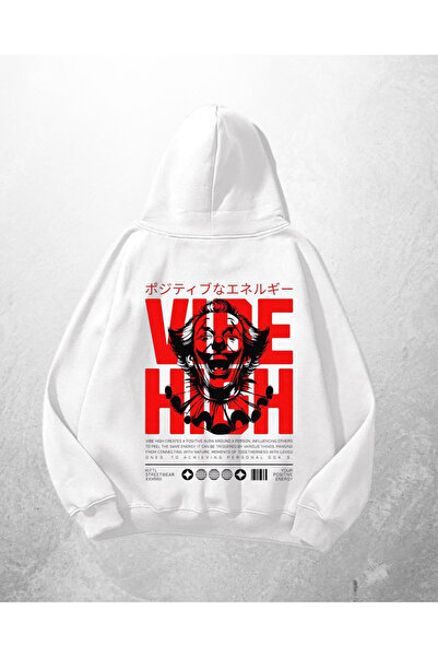 Gofeel Bela unisex majica sa kapuljačom Vibe High Štampano Oversize kroj