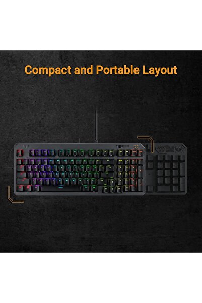 ASUS TUF K3 Gaming Keyboard (2nd Gen) - Black, USB