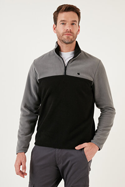 Buratti Regular Fit Anti-Pilling Χωρίς Φλούδες ψηλός λαιμός επένδυση fleece Πακέτο 2 τεμαχίων Fleece Ανδρικό POLAR 59