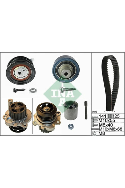 FAG Set Pompa Apa + Curea Dintata Audi A3 Seat Cordoba/Ibiza 2/Leon