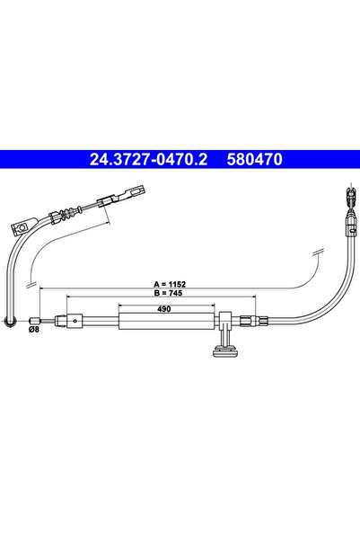 Ate Cablu Frana De Parcare Mercedes-Benz C-Class/E-Class