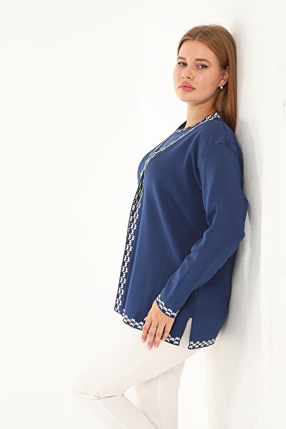 Lanze Knitwear Double Set Cardigan and Blouse