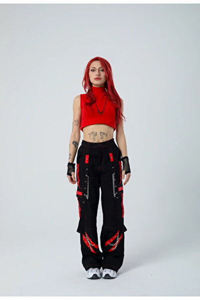 Weekeep Stripe Detail Cyber Unisex Jean Pants