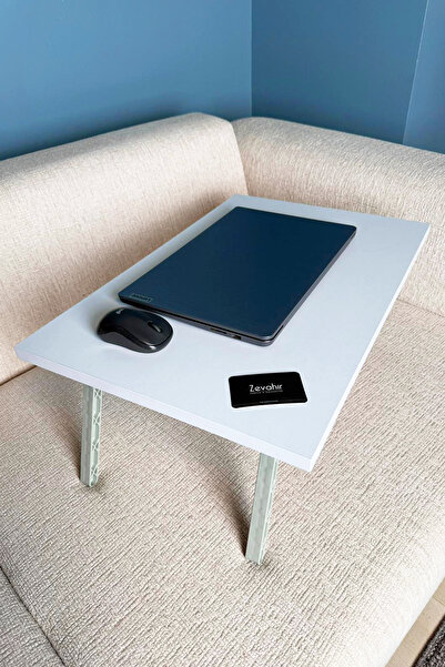 Zevahir Mobilya Dekorasyon Katlanabilir Yatak Koltuk Üstü Hasta Servis Masası Laptop Bilgisayar Sehpası