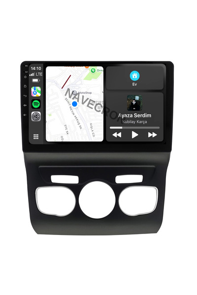 NAVECRON CITROEN C4 2011-17 10" UYUMLU ANDROID MULTİMEDYA GERÇEK 2/32 KABLOSU...