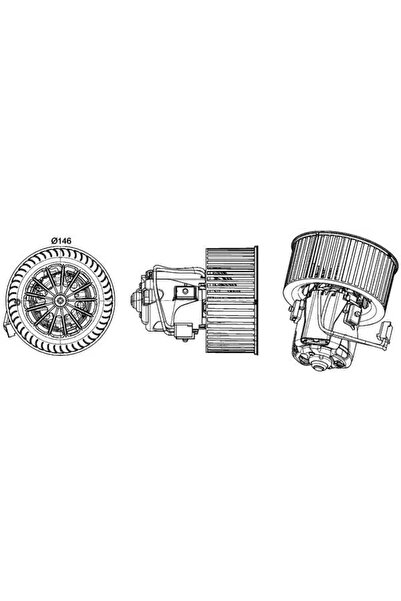 MAHLE Ventilator Habitaclu Alpina B6/B7 Bmw 5/6/7