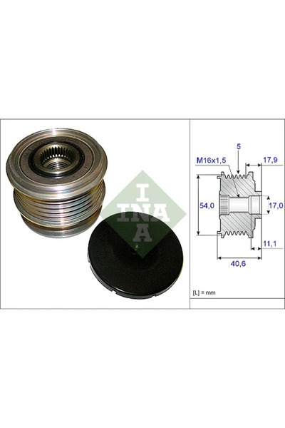 FAG Sistem Roata Libera Generator Ford Mondeo 4/S-Max Volvo C30/S40 2/S60 2