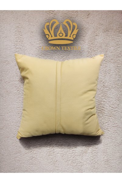 Crown Textile خدادية 45*45 سم بملمس ناعم بحشوة من الألياف الدقيقة الناعمة وغطاء بقماش ناعم من أجود أنواع الأقمشة