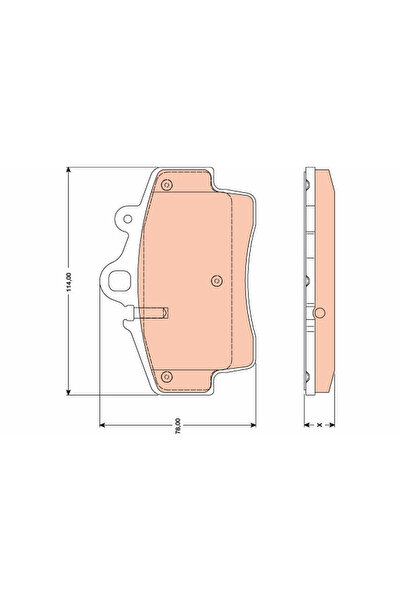 TRW Set Placute Frana Frana Disc Porsche Boxster/Cayman