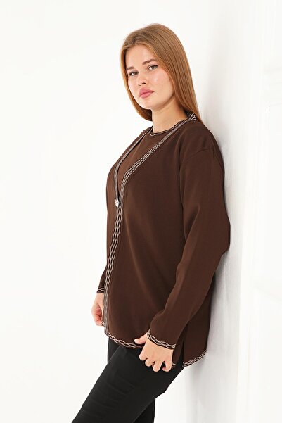 Lanze Knitwear Double Set Cardigan and Blouse