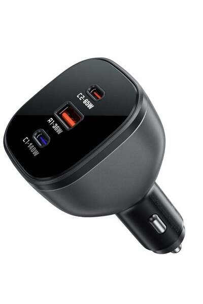 Acefast شاحن سيارة سريع الشحن B14 165 واط PD3.1 (2xUSB-C + 1xUSB-A)