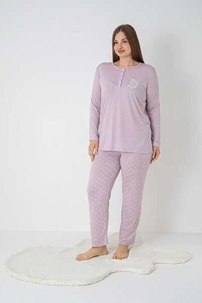 Alperi BATTAL UZUN KOL PİJAMA TAKIMI B790-36