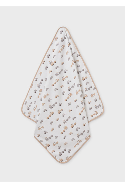 MAYORAL Baby Hooded Bath Towel Brown 9989