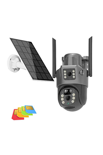 MagExpert Camera de supraveghere solara 4G cu viziune duala, 3+3MP, IP66, inf...