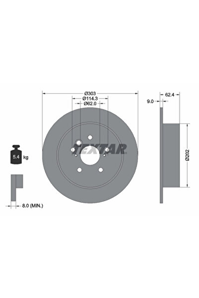 TEXTAR Disc Frana Chery Tiggo Dr Dr 5