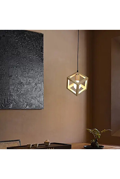HAMER Modern single wooden chandelier pendant lamp, elegant and natural design