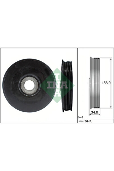 FAG Ремъчна шайба на коляновия вал Citroen C1/C2/C3 1 Ford C-Max/Fiesta 5/Fie...