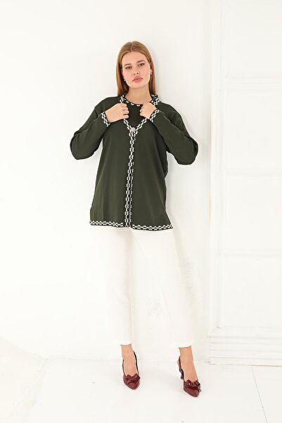 Lanze Knitwear Double Set Cardigan and Blouse