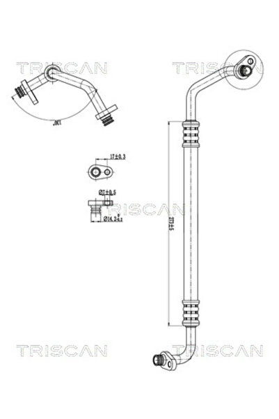 TRISCAN Conducta Presiune Variabila Aer Conditionat Citroen C4 1/C4 2/C4 Cupe...
