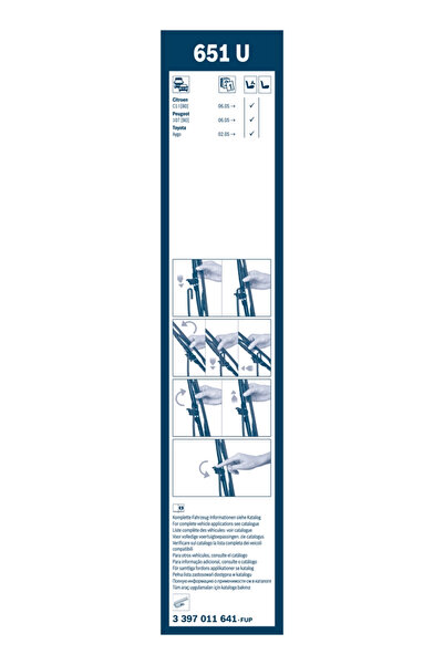Bosch Lamela Stergator Citroen C1 Peugeot 107
