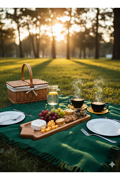 Teknofors Ahşap Karo Kulplu Peynir Tabağı , Ekmeklik, Sunumluk, Kurabiyelik 3...