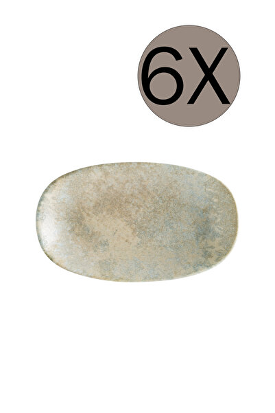 Bonna Porselen Luz Gourmet Oval Kayık Tabak 15*8.5 cm 6'lı Takım S-MT-LUZGRM1...