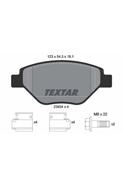 Krieger Комплект спирачни накладки за дискови спирачки Renault Megane 2