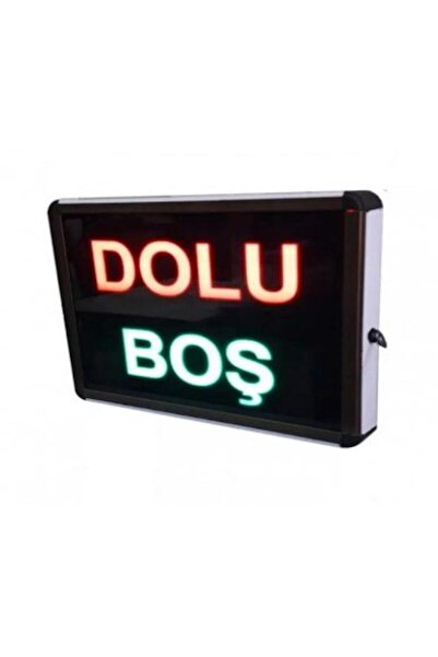 SANEC 220v AC Anahtarlı Renkli Ledli Dolu/Boş Tabelası (Kasa: 26x20 cm)