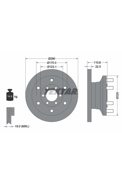 Krieger Disc Frana Iveco Daily 3 Bus/Daily 3 Caroserie/Daily 3 Platou / Sasiu