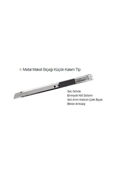 GFB Metal Maket Bıçağı Küçük Kalem Tip