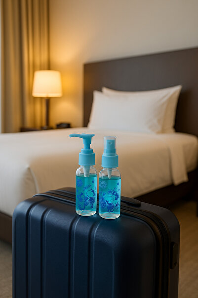 trawell Travel Type Cosmetic Refill Set Shampoo Bottle-Perfume Bottle Travel ...