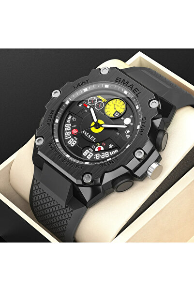 SMAEL Men's Wristwatch Sport Casual Fashion Analog Quartz Black