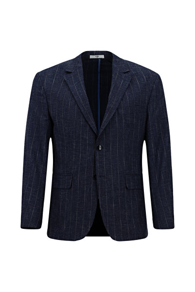 Kiğılı Класичний піджак з регулярним кроєм, з льону, в смужку