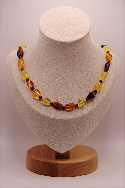 assa accessories Damla Amber Adult Necklace Certified 47 cm