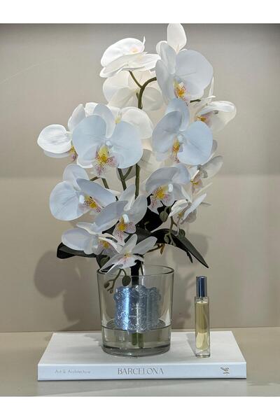 TASARIMHMODA Yapay Orkideli Lüx Vazo No:3