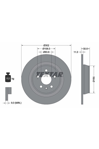 Krieger Disc frana Ford Galaxy 2/Mondeo 4/S-Max Land Rover Range Rover Evoque