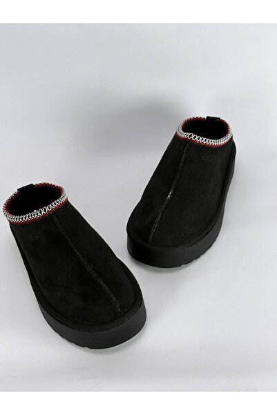 YAŞARYILDIZ AYAKKABI 1963 TEN BERİ Kadın Kışlık Kalın Taban İçi Kürklü Süet Terlik & Sabo Ev Terliği, Ayakkabısı