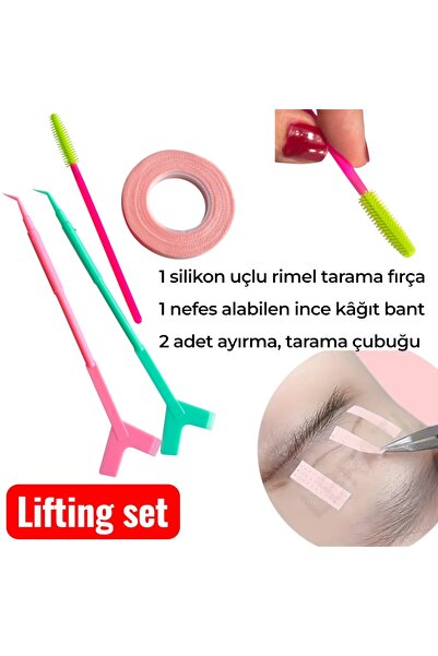 MEDIBA İpek kirpik Lifting set medikal bant Fırça ayırma çubuk