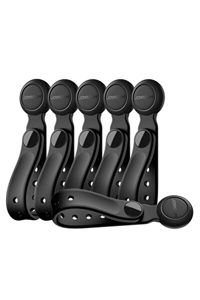 Other Opaska na kable silikonowa z magnesem czarna - zestaw 6 szt.