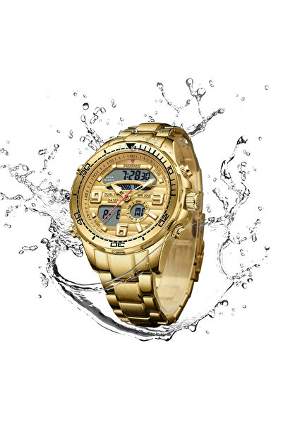 Foxbox Ανδρικό ρολόι Fox Box Casual Fashion Business Elegant Αναλογικό Ψηφιακό Διπλής Ώρας