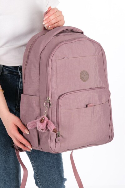 Lederax Crinkle Fabric Large Backpack Ld608