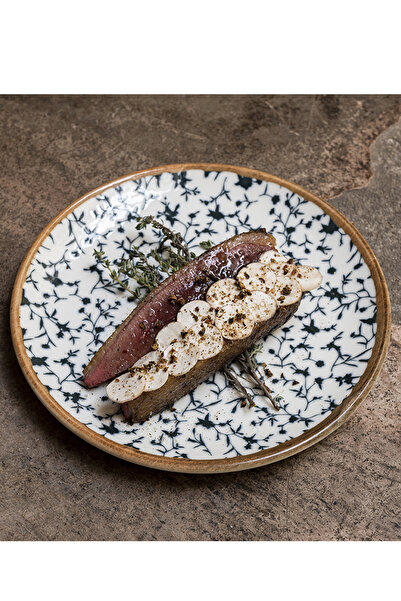 Bonna Porselen Calif Gourmet Düz Tabak 19 cm 6'lı Takım CLFGRM19DZ