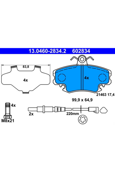 Ate Set Placute Frana Frana Disc Renault 11/18/9