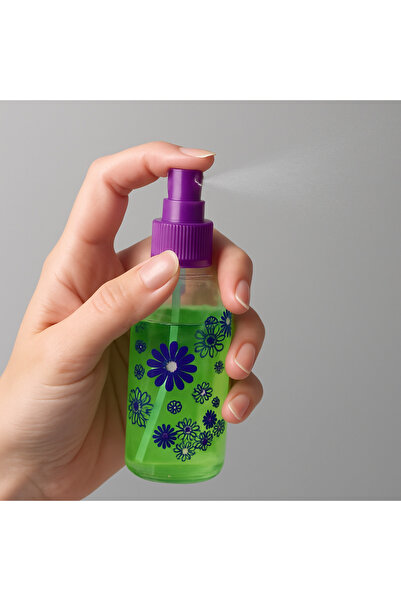 trawell مجموعة تعبئة مستحضرات التجميل من نوع السفر، زجاجة شامبو - زجاجة عطر، مجموعة سفر مكونة من قطعتين باللون الأرجواني
