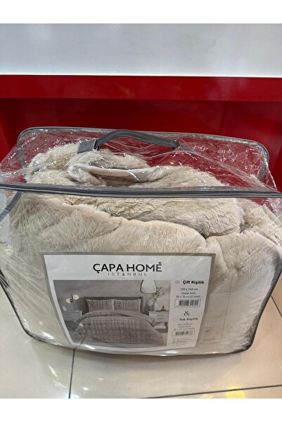 Çapa Home غطاء لحاف مزدوج من الجانبين من القطيفة الناعمة مع غطاء وسادة لا يحتاج إلى غطاء لحاف 220×240